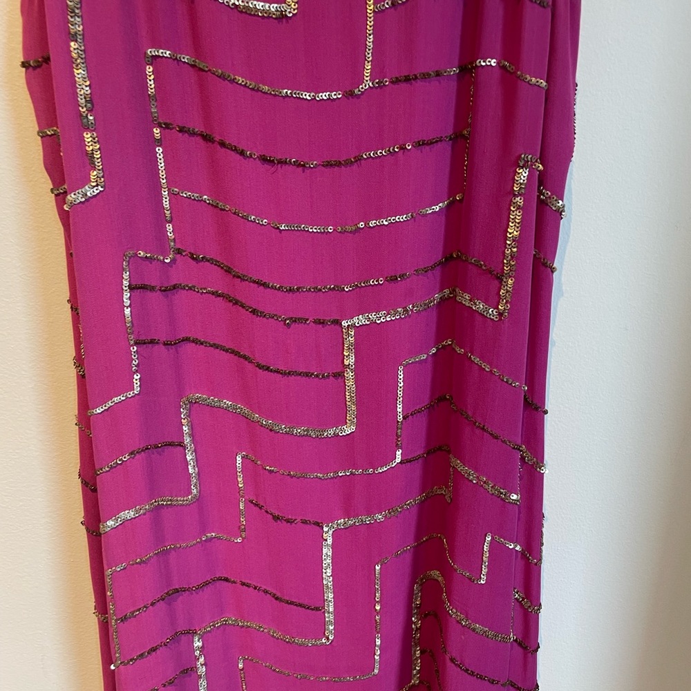 Parker beaded mini dress, size small. Worn once. - Picture 5 of 5